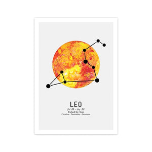 Leo Astrology Canvas Art Print